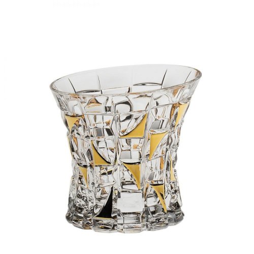 Bohemia Crystal - Patriot set 6 pahare cristal decor aur whisky 200 ml