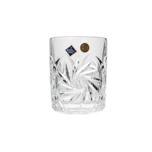 Bohemia Crystal - Pinwheel set 6 pahare cristal whisky 360 ml