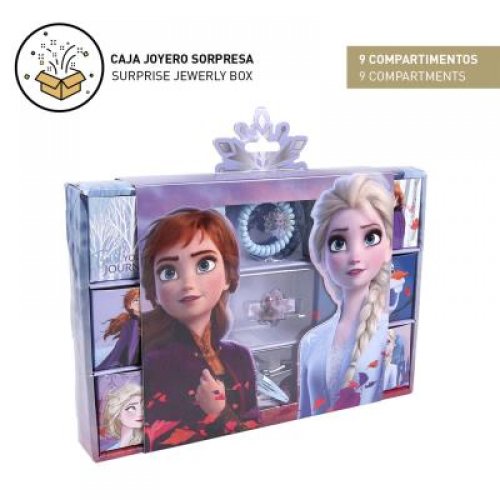 Cutie de bijuterii cu accesorii surpriza pentru par - Frozen II