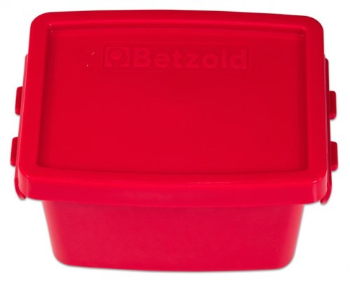 Jucaresti - Cutie roșie din plastic pentru depozitare 11 x 6 x 8 cm