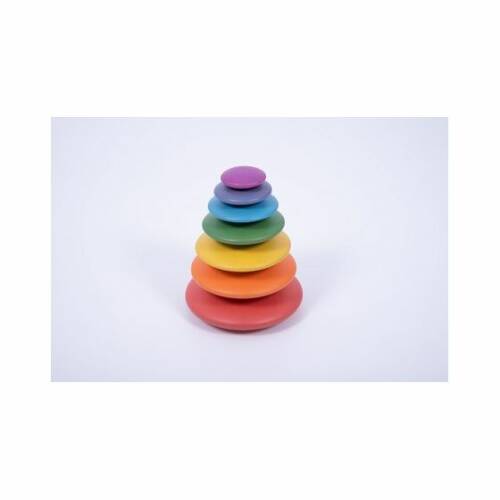 Jucaresti - Set forme circulare din lemn de diferite culori şi dimensiuni pentru echilibru