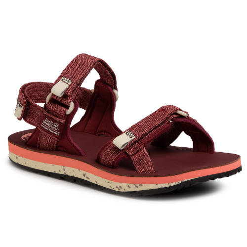 Sandale JACK WOLFSKIN - Outfresh Deluxe Sandal W 4039451 Carbernet/Champagne
