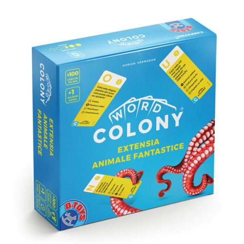 D-toys - Extensia animale fantastice word colony®, 100 cărți de joc, +1 jucător, ediția ro