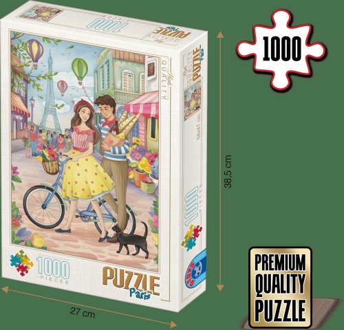 Puzzle Paris - Puzzle adulți 1000 piese - Groos Zselyke