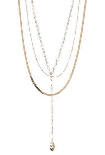 Bijuterii Femei 14th Union 3 Layer Delicate Snake Y Necklace GOLD