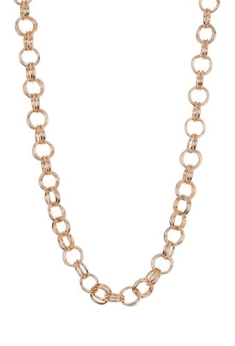 14th & Union - Bijuterii femei 14th union double chain link collar necklace gold