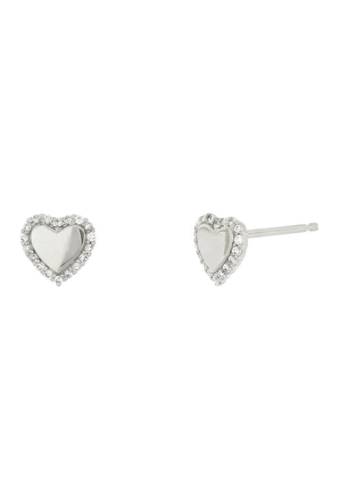 Bijuterii Femei Bony Levy 18K White Gold Pave Diamond Heart Stud Earrings - 014 ctw 18KW