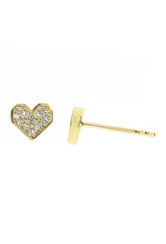 Bijuterii Femei Bony Levy 18K Yellow Gold Pave Diamond Heart Stud Earrings - 012 ctw 18KY