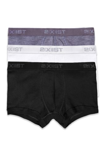 Imbracaminte Barbati 2(X)IST Solid Trunks - Pack of 3 WHTBLKHGY
