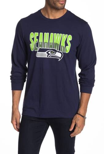 Imbracaminte Barbati 47 Brand NFL Seattle Seahwaks Splitter Long Sleeve T-Shirt LIGHT NAVY