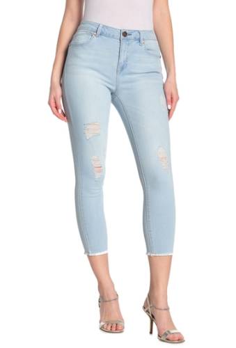 Imbracaminte Femei 1822 Denim High Rise Distressed Crop Skinny Jeans AVERY