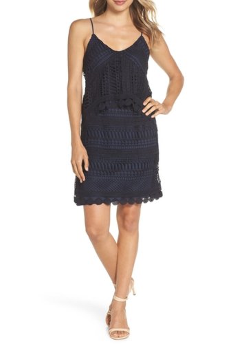 Imbracaminte Femei 19 Cooper Crochet Lace Slip Dress NAVY
