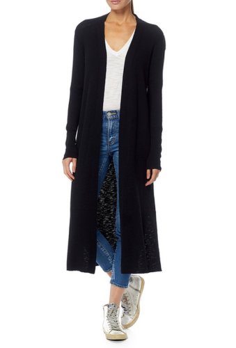 Imbracaminte Femei 360 Cashmere Tabitha Long Knit Cardigan BLACK