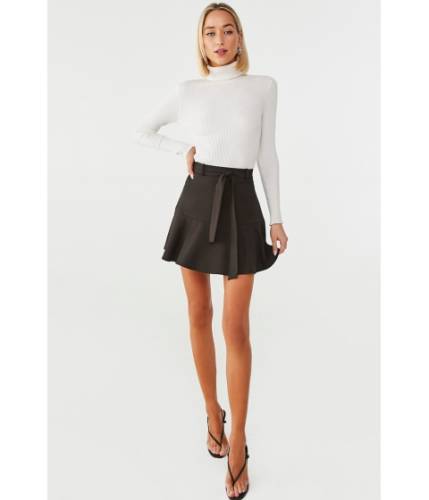 Imbracaminte Femei Forever21 Fluted Sash Mini Skirt BLACK