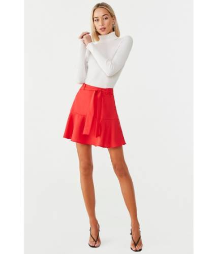 Imbracaminte Femei Forever21 Fluted Sash Mini Skirt RED