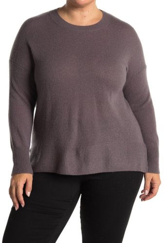 Imbracaminte Femei M Magaschoni Hi-Lo Cashmere Sweater Plus Size STORMY SKY
