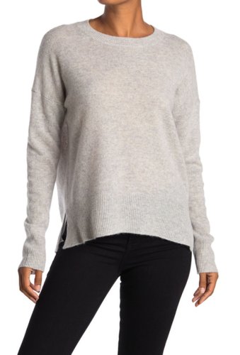 Imbracaminte Femei M Magaschoni HighLow Pullover Cashmere Sweater GREY PAINT HEATHER