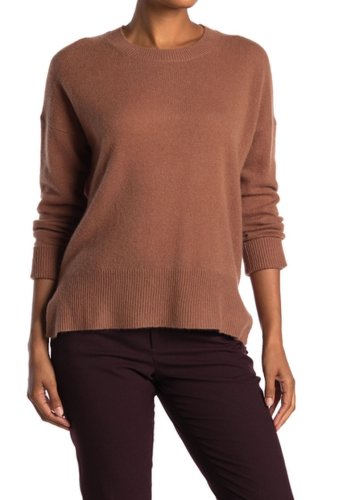 Imbracaminte Femei M Magaschoni HighLow Pullover Cashmere Sweater NUTMEG