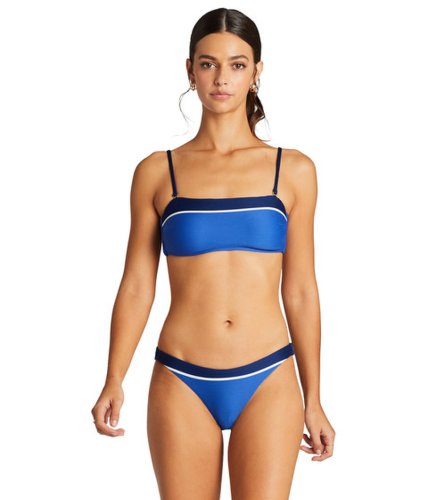 Imbracaminte Femei Vitamin A Swimwear Mila Top Blue Bar Stripe Rib