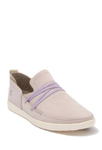 Incaltaminte Femei Timberland Project Better Leather Micro Perforated Slip On Sneaker LILAC MARBLE