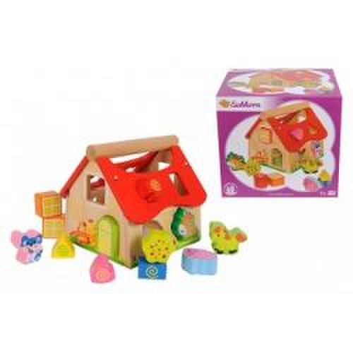 Simba Toys Romania - Eh casuta lemn +15 cuburi 100002098