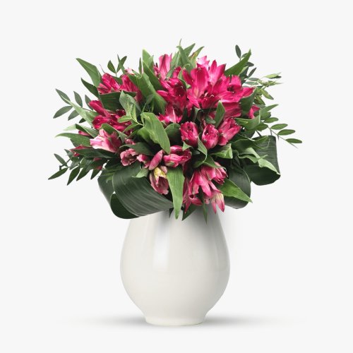 Floria - Buchet de 15 alstroemeria roz - standard