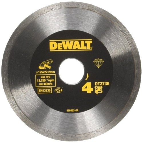 Disc diamantat pentru placi ceramice Dewalt DT3736 Taiere Gresie-Faianta 125 x 22 2 x 1 6 mm