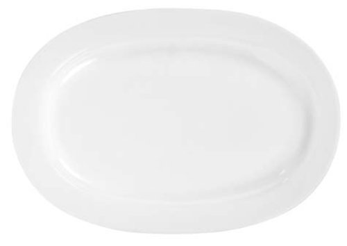 Platou oval portelan Yalco Blanco 28 cm