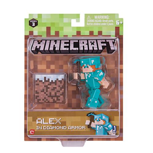 Minecraft: Action Figure Alex In Diamond Armor 8 cm