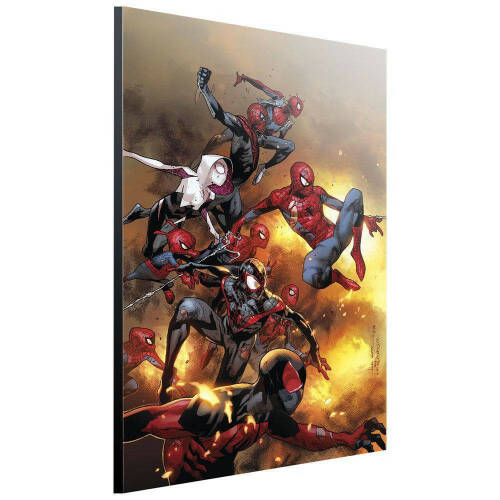 Panou Decorativ din Lemn Marvel Spider-Verse by Olivier Coipel 40 x 60 cm