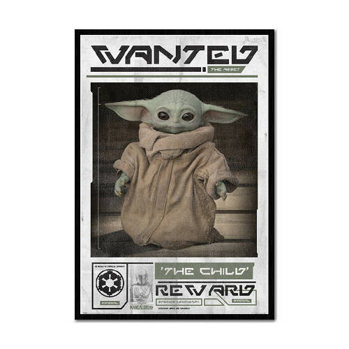 Poster Star Wars Mandalorian Wanted The Child