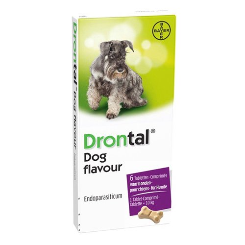 Bayer - Drontal dog flavour, cutie 6 tablete