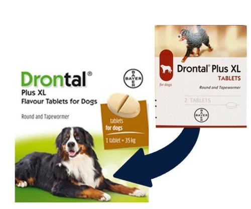 Drontal Plus XL,Cutie 2 tablete
