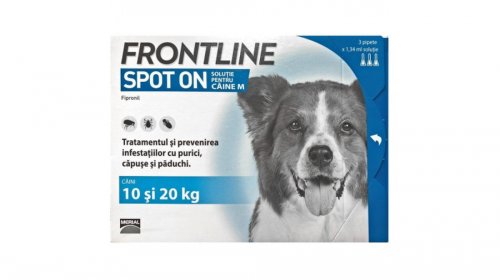 Frontline Spot On Caine M (10-20 kg) - 1 Pipeta Antiparazitara (Fipronil)