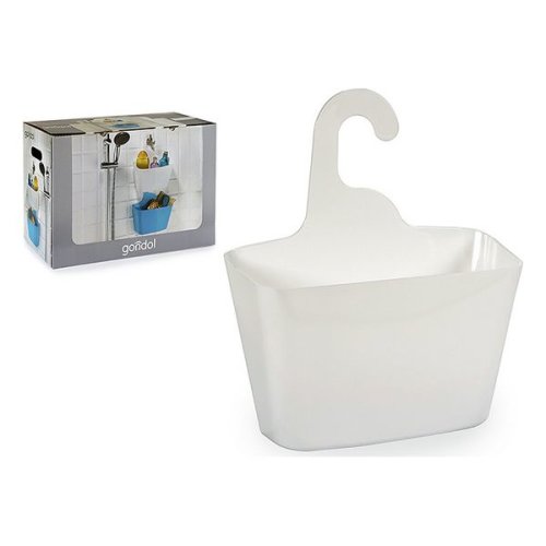 Bigbuy Home - Agățătoare pentru duș alb plastic (12 x 31,5 x 28,5 cm)