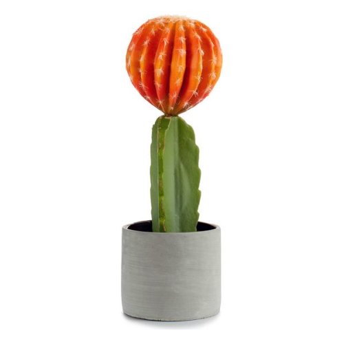 Cactus Portocaliu Plastic Cactus (13 x 41 x 13 cm)