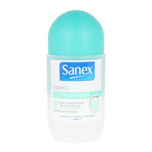 Deodorant Roll-On Dermo Clean & Fresh Sanex (50 ml)
