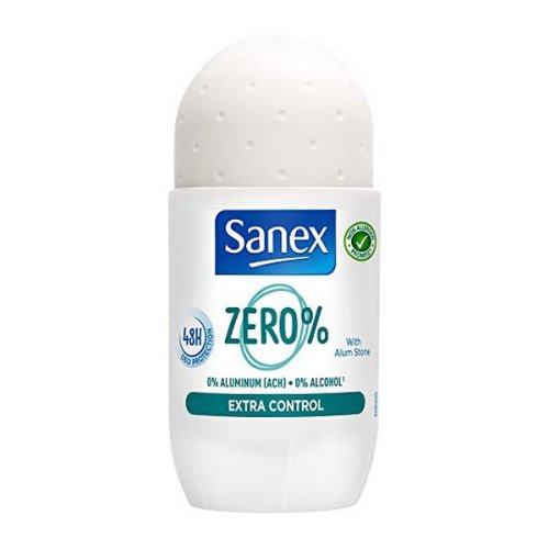 Deodorant Roll-On Zero% Extra-control Sanex (50 ml)