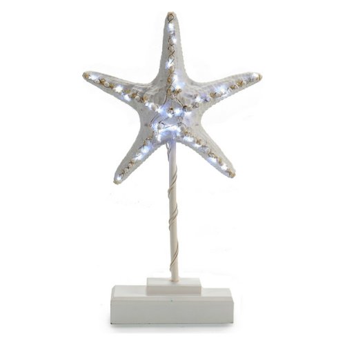 Figură Decorativă Lemn (6 x 35,5 x 20,5 cm) Lumini LED