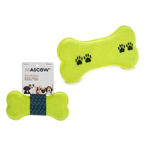 Mascow - Jucărie pentru câini verde os (7 x 7,5 x 16 cm)