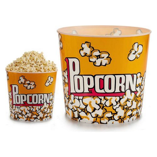 Bigbuy Home - Kbelík popcorn (24,5 x 21,5 x 24,5 cm)