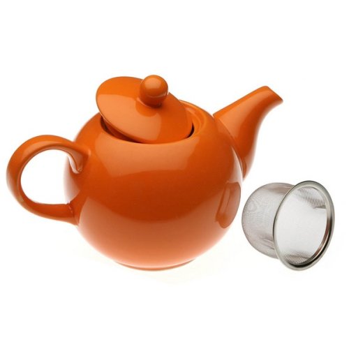 Bigbuy Home - Konvice na čaj gresie (14 x 11,5 x 23,2 cm) portocaliu