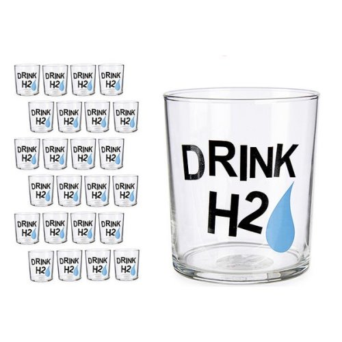 Pahar Drink H2 Transparent Sticlă (380 ml)