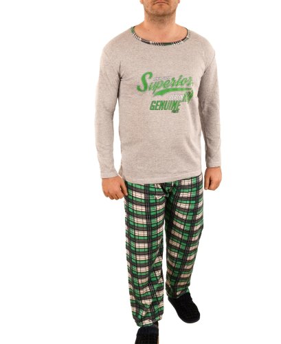 Pijama vatuita de barbat gri deschis Superior - cod 44933