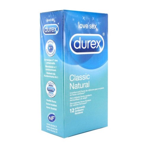 Prezervative Classic Natural 12 bucăți Durex 8424
