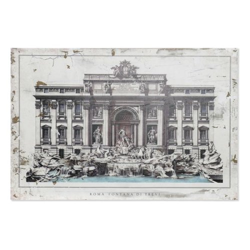 Tablou Dekodonia Roma Fontana Di Trevi Lemn Tradiţional (120 x 3 x 80 cm)