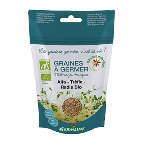 Mix alfalfa, trifoi, ridiche pentru germinat, bio, 150g