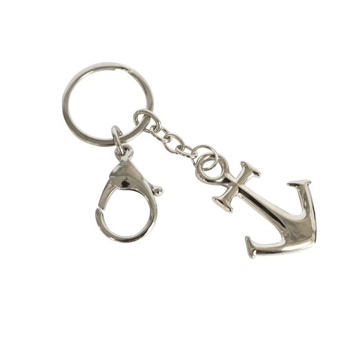 Gilde - Breloc anchor in cutie cadou, metal, argintiu, 10 cm