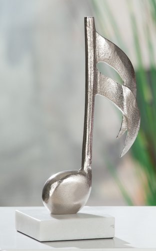 Decoratiune Clef, Aluminiu, Argintiu, 16x65x10 cm