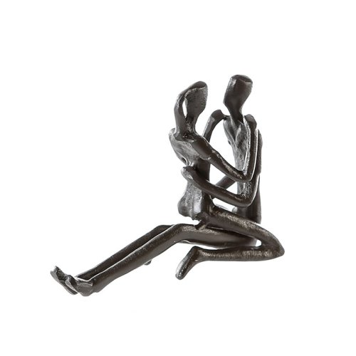 Casablanca Modernes Design - Figurina relax, metal, 13x11x5 cm
